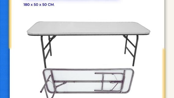 Tablón rectangular infantil 180x50x50 cm. Fibra de vidrio